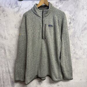 Patagonia Men's Better Sweater 1/4 Zip Heather Gray Size 2XL